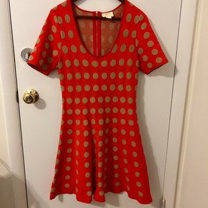 Anthropologie Maeve Tonal Polka Dot Dress